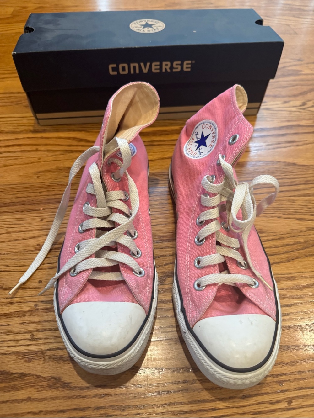 Converse Pink High Top Sneakers